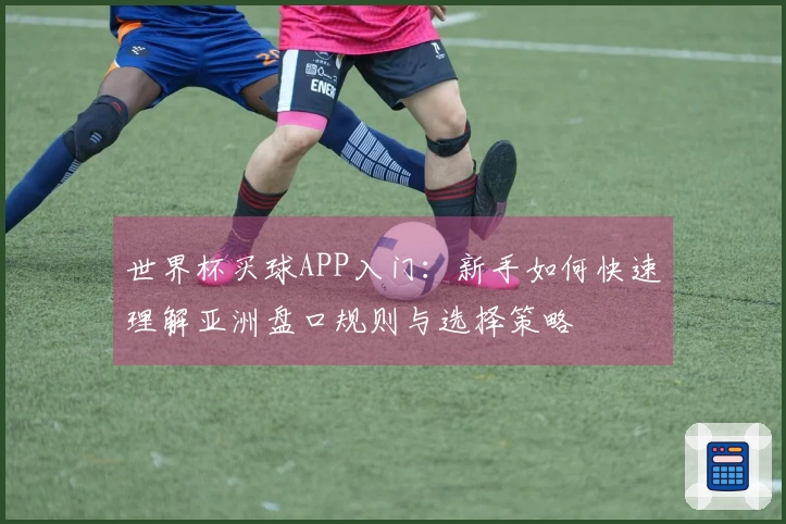 世界杯买球APP入门：新手如何快速理解亚洲盘口规则与选择策略