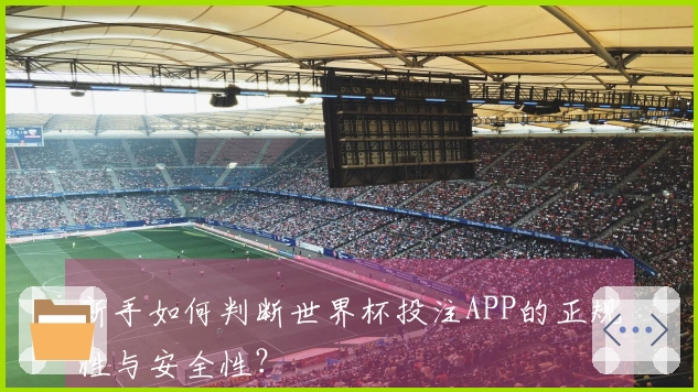 新手如何判断世界杯投注APP的正规性与安全性？
